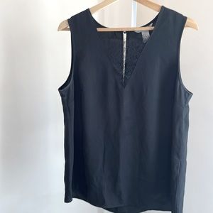 H&M Lace V-neck Sleeveless Blouse